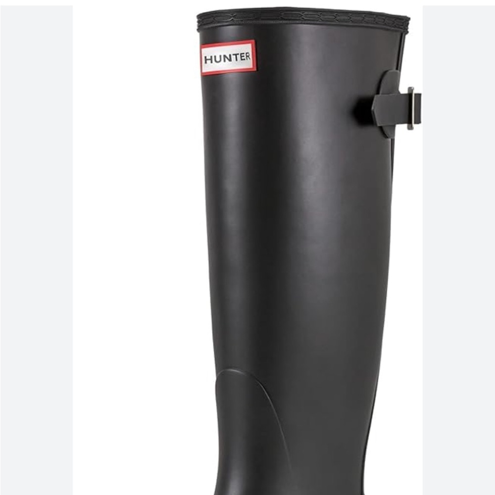 Hunter Black Tall Rain Boots